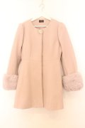 evelyn / ノーカラーコート S ピンクベージュ O-26-02-21-094-LO-CO-IG-OS