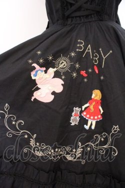 画像3: BABY,THE STARS SHINE BRIGHT / オズの魔法使いアップリケサーキュラージャンパースカート  クロ O-26-02-21-010-BA-OP-IG-OS