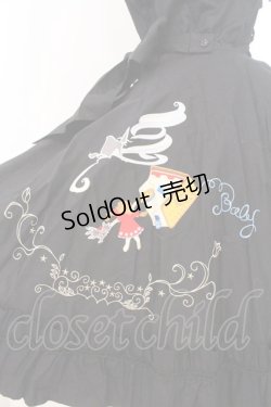 画像4: BABY,THE STARS SHINE BRIGHT / オズの魔法使いアップリケサーキュラージャンパースカート  クロ O-26-02-21-010-BA-OP-IG-OS