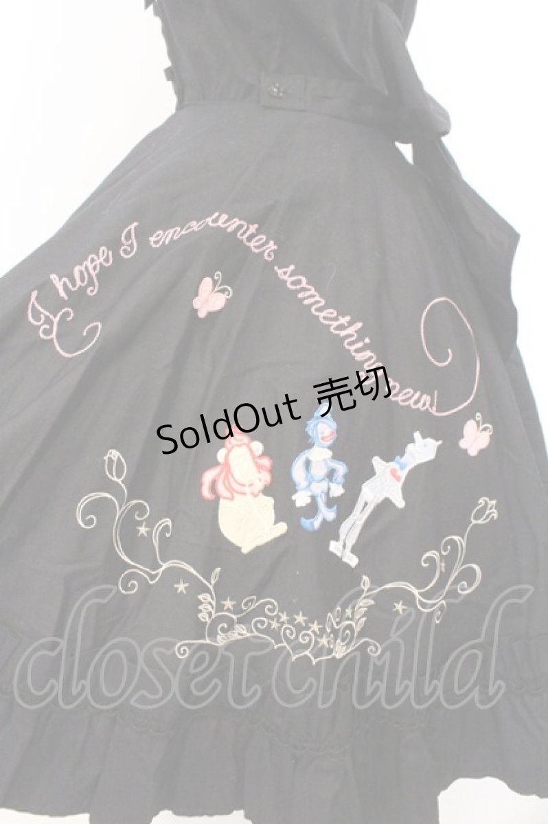 画像5: BABY,THE STARS SHINE BRIGHT / オズの魔法使いアップリケサーキュラージャンパースカート  クロ O-26-02-21-010-BA-OP-IG-OS (5)