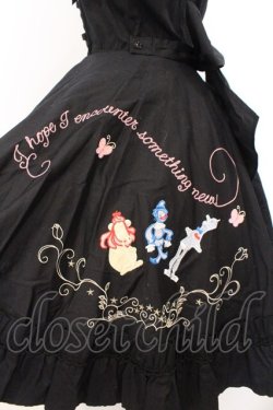 画像5: BABY,THE STARS SHINE BRIGHT / オズの魔法使いアップリケサーキュラージャンパースカート  クロ O-26-02-21-010-BA-OP-IG-OS