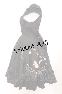 画像6: BABY,THE STARS SHINE BRIGHT / オズの魔法使いアップリケサーキュラージャンパースカート  クロ O-26-02-21-010-BA-OP-IG-OS
