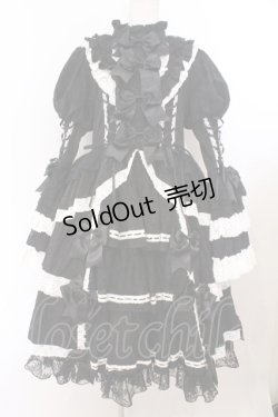 画像1: Hoshibako Works / シャルロット デコラティヴワンピース  クロ×シロ O-26-02-21-011-LO-OP-IG-OS