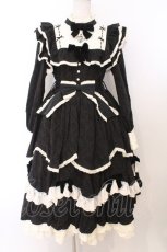 画像1: Hoshibako Works / 西洋人形魔法ワンピース  クロ×生成り O-26-02-21-012-LO-OP-IG-OS (1)
