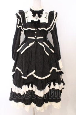 画像1: Hoshibako Works / 西洋人形魔法ワンピース  クロ×生成り O-26-02-21-012-LO-OP-IG-OS