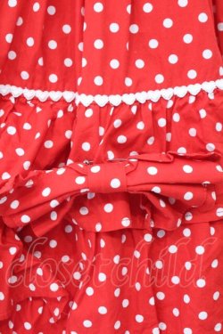 画像3: BABY,THE STARS SHINE BRIGHT / ドット・フリルジャンパースカート  えんじ O-26-02-21-014-BA-OP-OW-OS