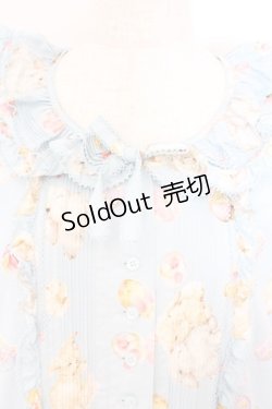 画像2: PINK HOUSE / 幸見うさぎプリントフリルワンピース  ソライロ O-26-02-21-016-LO-OP-OW-OS