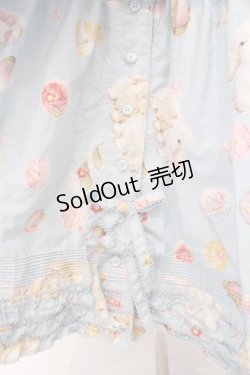 画像4: PINK HOUSE / 幸見うさぎプリントフリルワンピース  ソライロ O-26-02-21-016-LO-OP-OW-OS
