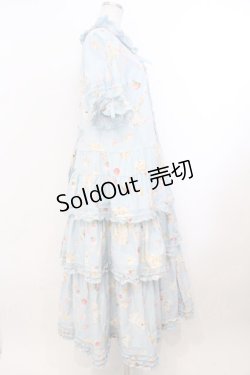 画像5: PINK HOUSE / 幸見うさぎプリントフリルワンピース  ソライロ O-26-02-21-016-LO-OP-OW-OS