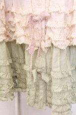 画像3: PINK HOUSE / 配色フリルスカート  ピンク×ハッカ O-26-02-21-017-LO-SK-OW-OS (3)
