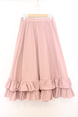 画像1: FLC / 皆方由衣コラボ/ティアードスカート M ピンク O-26-02-21-020-LO-SK-OW-OS