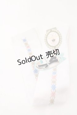 画像1: LOLITAその他 / ソックス  シロ×アーガイル O-26-02-22-026-LO-ZA-OW-OS
