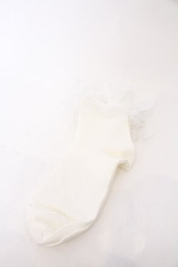 画像1: LOLITAその他 / ソックス  シロ O-26-02-22-063-LO-ZA-OW-OS