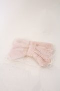 MILK / リボンファーポーチ  ピンク O-26-02-22-066-ML-ZA-IG-OS