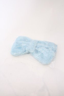 画像1: MILK / リボンファーポーチ  サックス O-26-02-22-069-ML-ZA-IG-OS