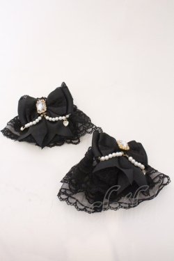 画像1: LIZ LISA / はしごレースお袖留め  クロ O-26-02-22-071-LO-ZA-IG-OS