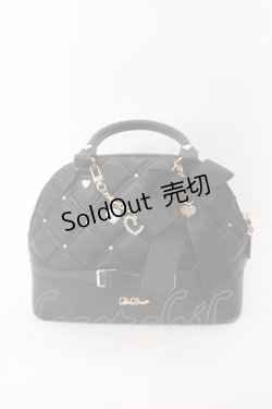 画像1: LIZ LISA / ビジューキルティングハンドバッグ  クロ O-26-02-22-084-LO-BG-IG-ZTK031