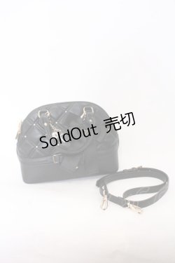 画像4: LIZ LISA / ビジューキルティングハンドバッグ  クロ O-26-02-22-084-LO-BG-IG-ZTK031