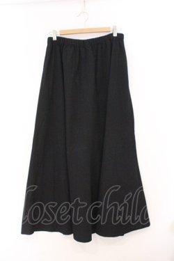 画像1: h.NAOTO / コットンロングスカート  ブラック O-26-02-23-028-HN-SK-OW-OS