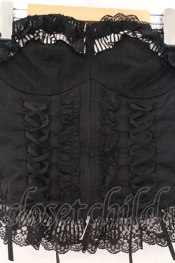 画像2: PEACE NOW / ホルターリボン付きストライプビスチェ M ブラック O-26-02-23-029-PU-TO-OW-OS