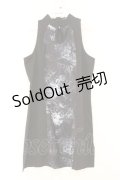 NieR Clothing / ノースリーブチャイナワンピース F ブラック O-26-02-23-031-PU-OP-YM-OS