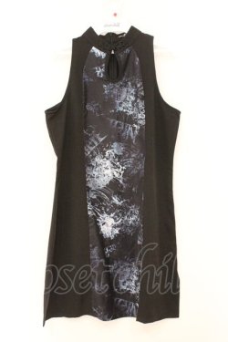 画像1: NieR Clothing / ノースリーブチャイナワンピース F ブラック O-26-02-23-031-PU-OP-YM-OS