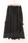 MiDiom / サスペンダーワイドパンツ M ブラック O-26-02-23-032-PU-PA-YM-OS