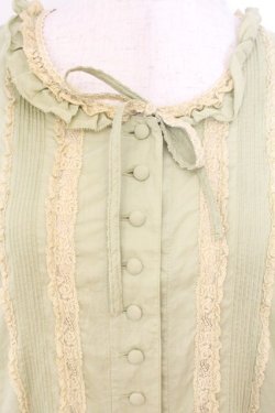 画像2: PINK HOUSE / ピコレースタックロングワンピース【お直しあり】  グリーン O-26-02-23-003-LO-OP-IG-OS