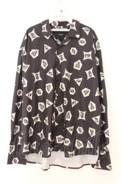 画像1: ALTER VENOMV / Eye総柄ビッグシャツ  ブラック O-26-02-23-034-PU-BL-YM-OS