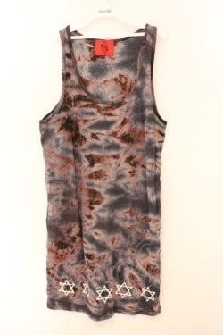 画像1: ALTER VENOMV / 裾刺繍総柄ロングタンクトップ M マルチ O-26-02-23-035-PU-TO-YM-OS