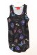 画像1: ALTER VENOMV / アイコン総柄タンクトップ  ブラック O-26-02-23-039-PU-TO-YM-OS (1)