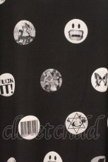 画像2: ALTER VENOMV / ドットアイコンBIGカットソー M ブラック O-26-02-23-040-PU-TO-YM-ZT032 (2)