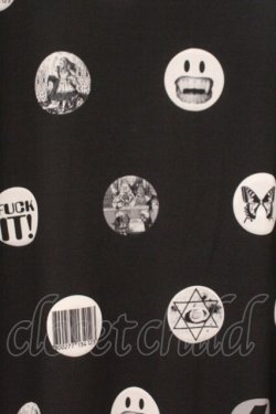 画像2: ALTER VENOMV / ドットアイコンBIGカットソー M ブラック O-26-02-23-040-PU-TO-YM-OS