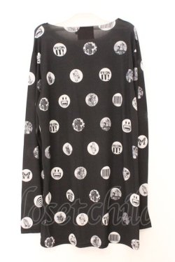 画像3: ALTER VENOMV / ドットアイコンBIGカットソー M ブラック O-26-02-23-040-PU-TO-YM-OS