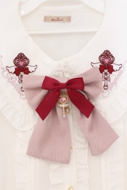 画像2: Amavel / Magical Ribbonフリルブラウス M シロ×ピンク O-26-02-23-046-CA-BL-OW-OS