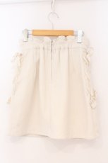 画像2: Honey Cinnamon / ダブルレースアップ起毛スカート F アイボリー O-26-02-23-049-LO-SK-OW-ZT124 (2)