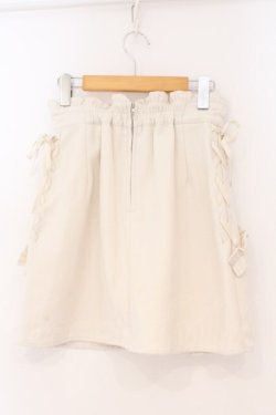 画像2: Honey Cinnamon / ダブルレースアップ起毛スカート F アイボリー O-26-02-23-049-LO-SK-OW-OS