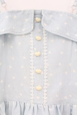 画像2: TRALALA / ハートドットキャミワンピース  サックス O-26-02-23-050-LO-OP-OW-OS