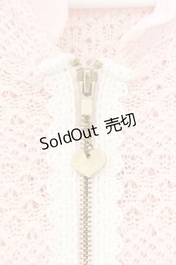 画像2: Lizmelo / フリル付きフードカーディガン M ピンク O-26-02-23-054-LO-TO-OW-OS