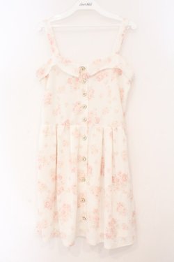 画像1: Lizmelo / バラ柄ワンピース M ピンク系 O-26-02-23-056-LO-OP-OW-OS