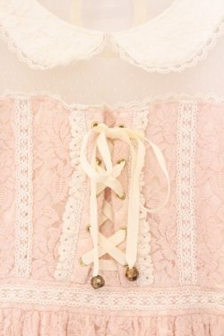 画像2: LIZ LISA / フロントレースアップ総レーストップス  ピンク O-26-02-23-057-LO-TO-OW-OS