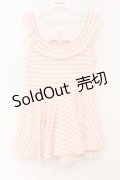 LIZ LISA / バックハートくりぬきタンク  ピンク O-26-02-23-058-LO-TO-OW-OS