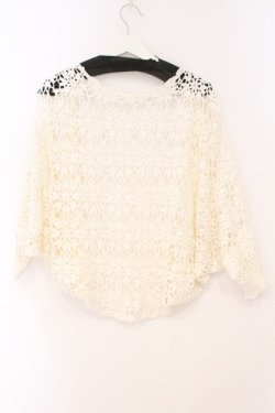 画像3: LIZ LISA / レースドルマンカーディガン  シロ O-26-02-23-059-LO-TO-OW-OS