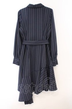 画像3: axes femme POETIQUE / アシメシャツワンピース M ネイビー O-26-02-23-061-AX-OP-OW-OS