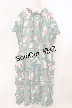 画像1: PINK HOUSE / ツインラビットワンピース【お直しあり】  グリーン O-26-02-23-005-LO-OP-IG-OS