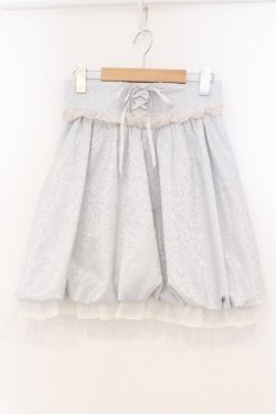 画像1: Secret Honey / サテンジャガードスカート  サックス O-26-02-23-066-CA-SK-OW-OS