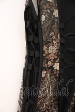 画像4: Qutie Frash / 和柄チャイナワンピ  ブラウン O-26-02-23-071-QU-OP-OW-OS