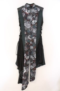 画像5: Qutie Frash / 和柄チャイナチュニック  グリーン O-26-02-23-072-QU-TO-OW-OS