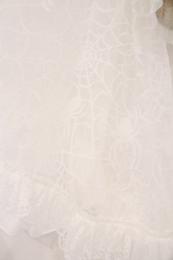 画像3: Qutie Frash / 蜘蛛メッシュショートカーディガン  ホワイト O-26-02-23-073-QU-TO-OW-OS