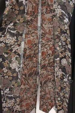 画像3: Qutie Frash / チャイナ着物ロングカーデ  ブラウン O-26-02-23-074-QU-JA-OW-OS